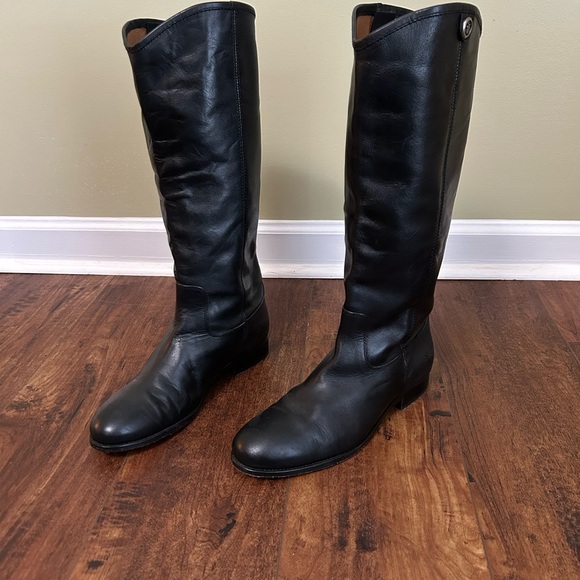 Women's Frye Melissa Button 2 Knee High Leather Boot - Picture 2 of 15